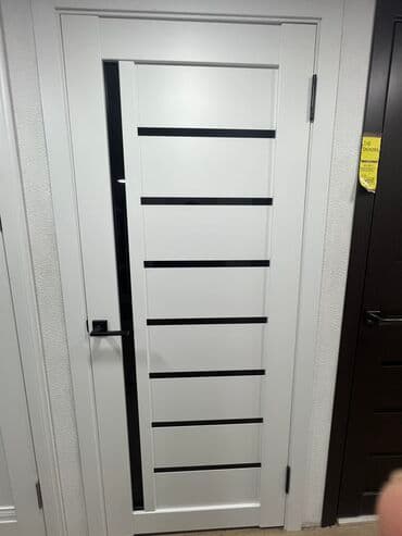 дверь внутренняя: Межкомнатная дверь со стеклом, Дерево, ПВХ, Российская, 200 * x 80 см, Новый — 4