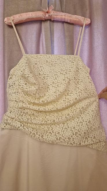 платя айвори клубная: Вечернее платье, А-силуэт, Без рукавов, L — 3