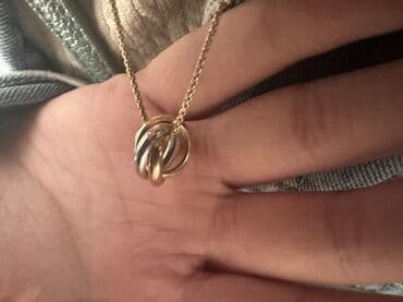 красная нить с золотом 585: Кулон-кольцо золото 585 пробы Три вида золота: желтое белое — 2