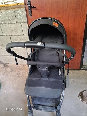 коляс: Коляска, Другой бренд, цвет - Черный, Б/у — 1