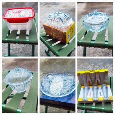 Новая посуда!!! контейнер 4 шт масленка продана сахарница варенница