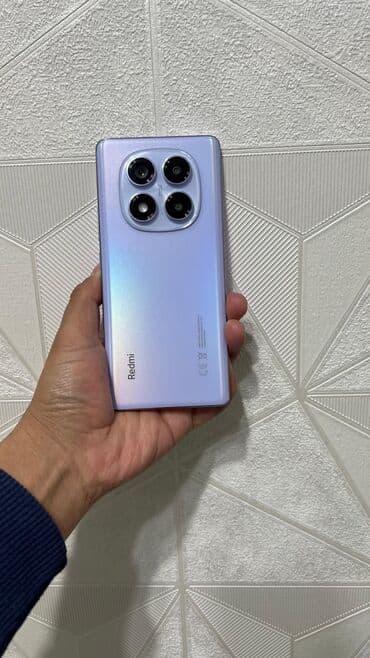 розовые наушники: Redmi, Redmi Note 14 Pro, Б/у, 256 ГБ, цвет - Фиолетовый, 2 SIM — 2