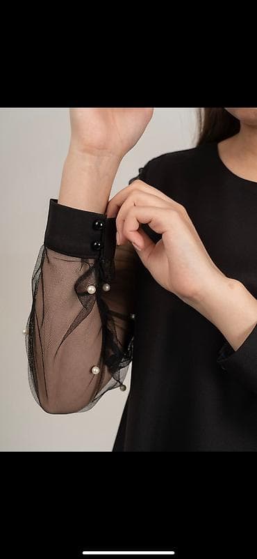 armani code: Вечернее платье, А-силуэт, Средняя модель, С рукавами, Камни, S, M, L — 5