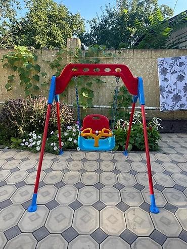 купить уличные качели: Детские уличные качели Pilsan Samba Swing Set with Chain (код 07-968) — 2