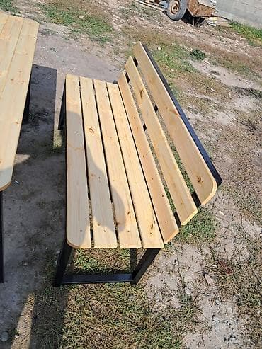 метал оптом: Скамейка Металл, Без спинки, Без крыши — 10