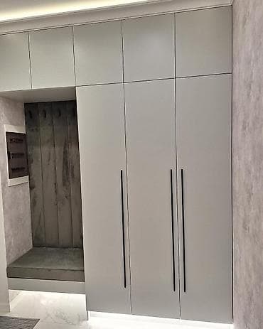 перегородки лофт: Двухъярусная детская кровать, ЛДСП, цвет - Белый — 3