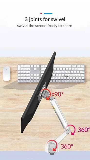 redmo: Держатель для монитора 22–35" - Газлифт (gas spring) с плавной и — 5