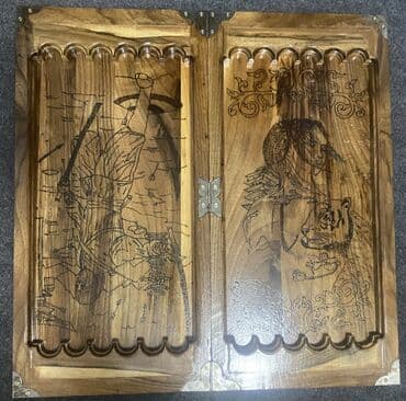 купить нарды ручной работы: Нарды из ореха и карагача ручная работа фишки фигурки зарики всё в — 5