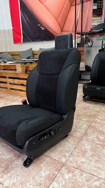 чехол кресло: Чехлы Экокожа, С подушкой, цвет - Черный, Toyota, Новый, Самовывоз — 17