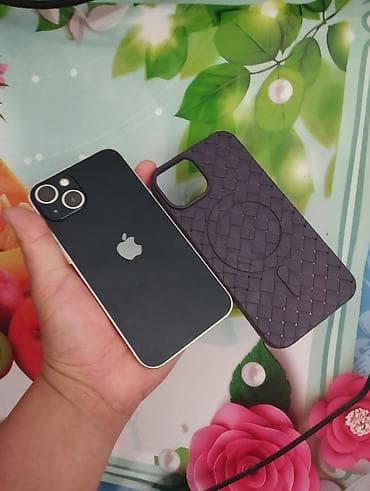 IPhone 13, Б/у, 128 ГБ, Черный, Чехол, 86 %