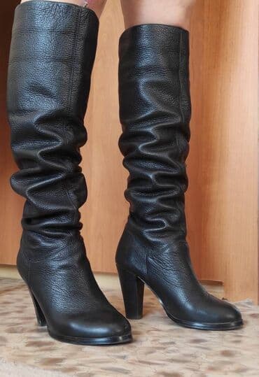 сапоги из натурального меха и кожи: Colin Stuart сапоги деми кожанные размер US6/36й наш. Можно присборить — 2