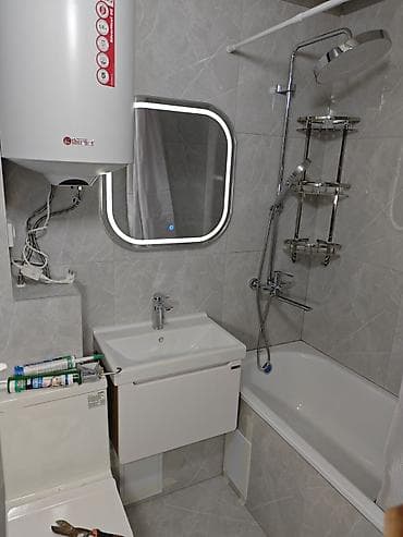 Санузел под ключг Бишкек Плиточные работы и комплексная отделка