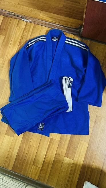 Спорт и отдых: Кимоно для дзюдо Adidas, синие. Размер L Комплектация: - куртка — 2