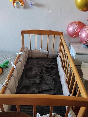 Коляски: Кровать детская, состояние хорошее, в комплекте матрас, отдам бортики — 2