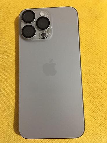 а 10 с: IPhone 15 Pro Max, Б/у, 256 ГБ, Natural Titanium, Чехол, Кабель, Коробка, 85 % — 1