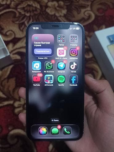 samsung galaxy a 01: IPhone 12, Б/у, 128 ГБ, Черный, Защитное стекло, Чехол, 76 % — 6