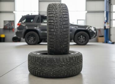 шипованные шины б у: Шины 285 / 60 / R 18, Зимняя шипованная, Б/у, Комплект, Внедорожные (АТ/МТ), Япония, Bridgestone — 1