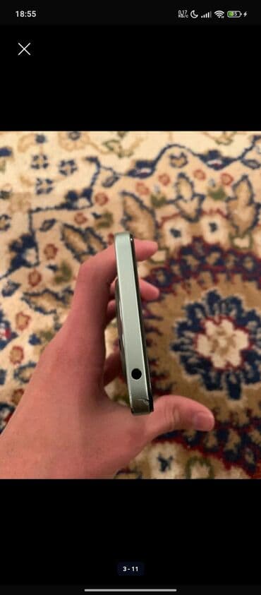 прочный телефон: Poco C75 5G, Б/у, 256 ГБ, цвет - Зеленый, 2 SIM — 3