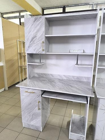большой компьютерный стол: Рабочие столы с надстройкой и системой хранения - Функциональные — 2