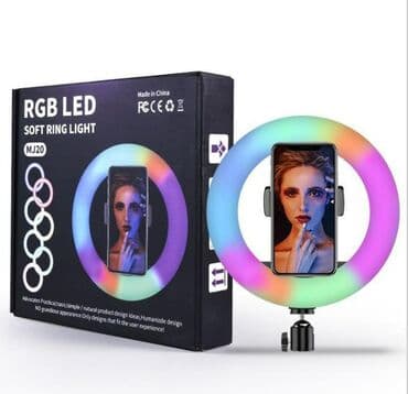 освещение для фото: Rgb кольцевая лампа mj-26 (26 см), со штативом бишкек описание товара — 1