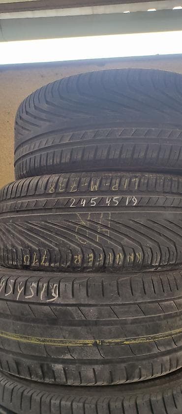 Шины: Шины 245 / 45 / R 19, Лето, Б/у, Комплект, Легковые, Германия, Continental — 1