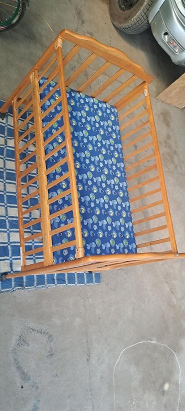 Двухъярусные детские кровати: Детская односпальная кровать, Для мальчика, С матрасом, Дерево — 4