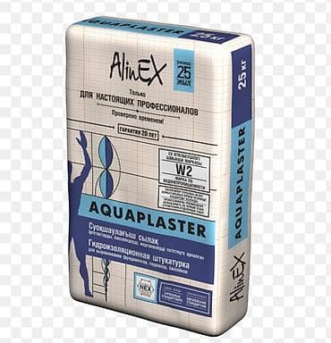 Материалы для кровли крыш: Гидроизоляционная штукатурка AlinEX AQUAPLASTER, 25 кг - — 1