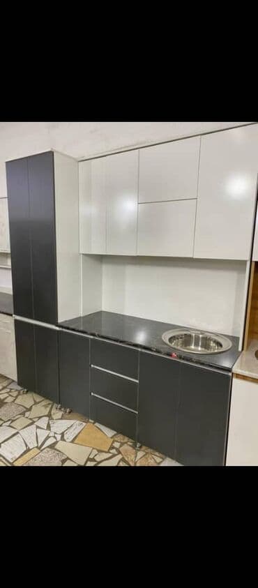 кухонные шкафы на заказ: Буйрутма эмеректер, Ашкана, Ашкана гарнитурасы — 6