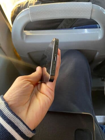 сенсорный мафон: IPhone 13 Pro, Б/у, 256 ГБ, Black Titanium, Чехол, 100 % — 4