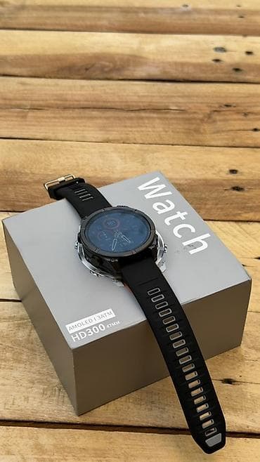 nokia e52: Смарт-часы HD300, 47 мм - Круглый AMOLED‑дисплей (яркий — 8