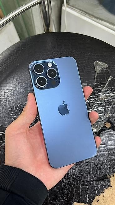 iphone qq: IPhone 15 Pro Max, 256 ГБ, Blue Titanium, 80 % — 1