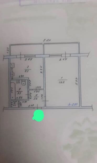 ул баканбаева 5 7 дома: 1 комната, 47 м², 106 серия, 7 этаж, Евроремонт — 6