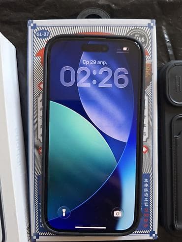 IPhone 15, Б/у, 128 ГБ, Голубой, Коробка, 100 % — 3