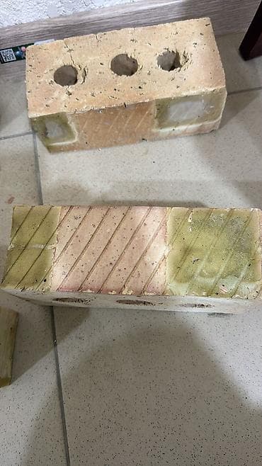 рваный кирпич: Полнотелый, таблетка, Жженый кирпич, Одинарный, 250×120×65 — 2