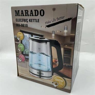 чайник стеклянный: Электр чайнек, Жаңы, Акысыз жеткирүү, Өзү алып кетүү, Акылуу жеткирүү — 3