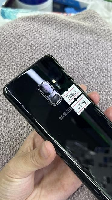 Samsung Galaxy S9, Колдонулган, 64 ГБ, түсү - Кара, 2 SIM