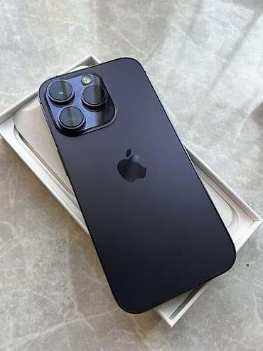 самова: IPhone 14 Pro, Б/у, 256 ГБ, Deep Purple, 78 % — 3