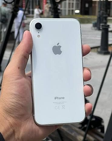 iphone 3g: IPhone Xr, Б/у, 128 ГБ, Белый, Чехол — 1