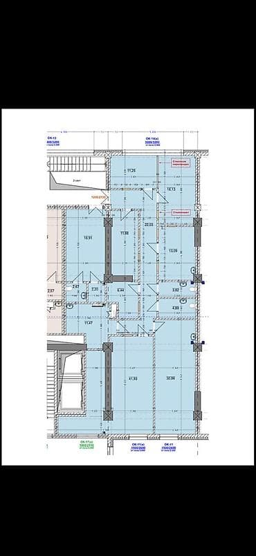 Кеңселерди ижаралоо, 180 м², Турак комплексинде, 1-катар
