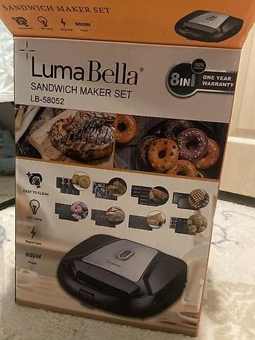 mi bent: Мультигриль/сэндвич-мейкер LumaBella LB-58052 — набор 8‑в‑1. Основные — 1