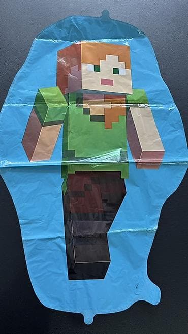 персонаж: Набор воздушных шаров и фольгированных фигур Minecraft. Общее — 3
