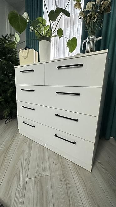 Детская мебель: Комод для одежды, Новый, Без зеркала, ЛДСП, цвет - Белый, Бесплатная доставка — 5