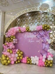 кыз узату пригласительные электронные: Оформления для торжеств «под ключ» - Фотозона/сцена: фон из белых — 8