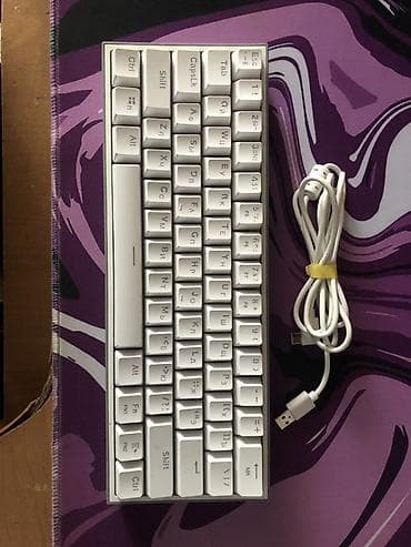 наушники hyperx cloud 2: Клавиатура, Механическая, Проводное подключение, Размер: 60% — 1