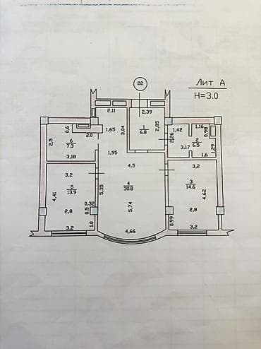 2 8: 3 комнаты, 80 м², Элитка, 8 этаж — 7