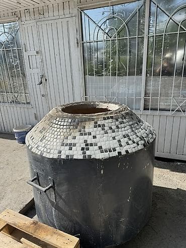 Тандыр/печь для выпечки и жарки Работает с газом либо на дровах -