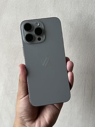 another 13: IPhone 15 Pro Max, Б/у, 256 ГБ, Natural Titanium, Чехол, 89 % — 1