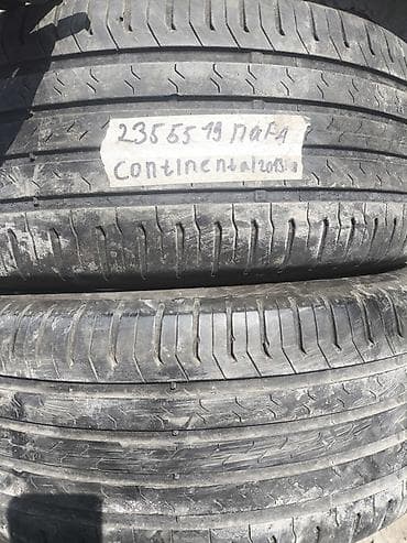 continental: Шины 235 / 55 / R 19, Лето, Б/у, Пара, Внедорожные (АТ/МТ), Continental — 1