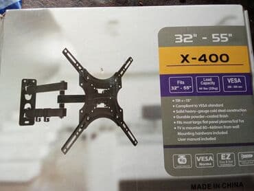 крепление телефона: Кронштейн для ТВ X-400 (настенный, поворотно-наклонный) - Подходит — 1