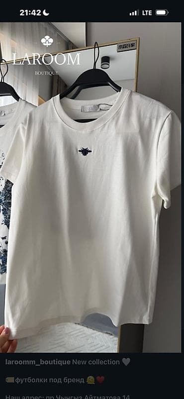 mind error jeans: Футболка, Классическая модель, Хлопок, Новый, XS, S, M — 2